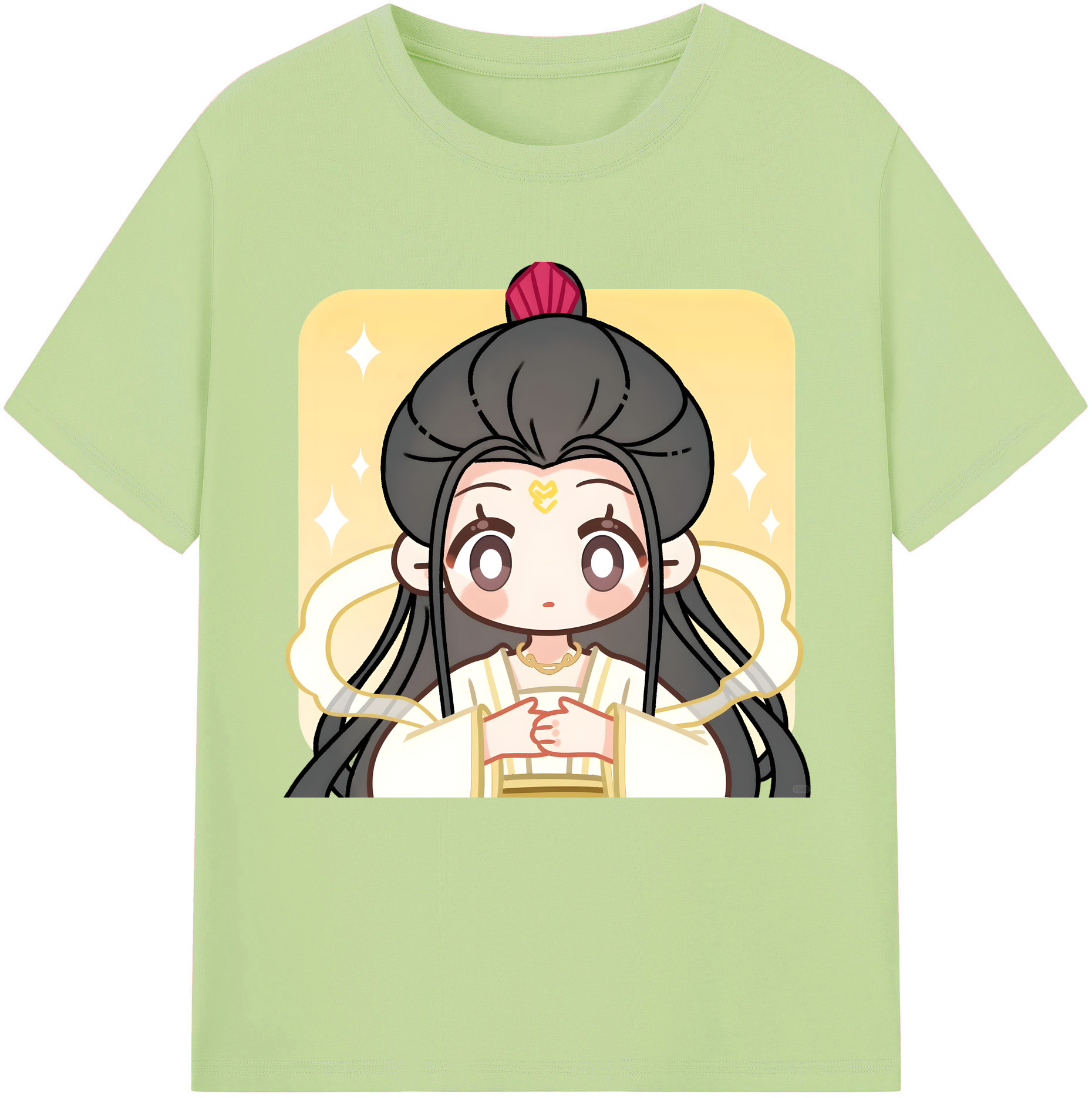 （画像用） Ne Zha 2 ナタ 魔童の大暴れ 綿100％半袖Tシャツ（フロントプリント）